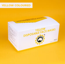 Disposable Face Masks Yellow Colour